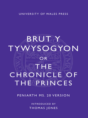 cover image of Brut y Tywysogion, or Chronicle of Princes